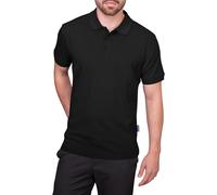 HRM Polo da Uomo Heavy Polo, Bordeaux, 100% Cotone, Polo Basic Lavabile Fino a 60 °C, Abbigliamento da Uomo di Alta qualità e sostenibile, Nero, XXXXL