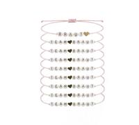 HRMGJH Set di 12 bracciali Team Bride, per addio al celibato, da donna, per feste single, accessori regolabili, bracciale da donna