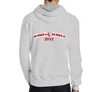 Hrmm Personalizzabili Personalizzabili Mens Felpe Con Cappuccio, Grigio, XL