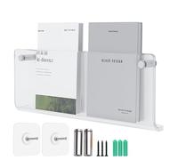 Hrokz Portariviste da Parete Adesivo o Perforare I Fori, 40cm Trasparente Porta Riviste Parete Bagno, Muro Appeso Portariviste e Portagiornali per Cameretta/ Cucina