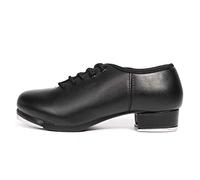 HROYL Tip Tap Uomo Donna & Uomo Tip Tap Shoes Tip Tap Donna Scarpe da Tip Tap Donna Scarpe da Tip Tap Uomo,CL4,Nero-3.5,EU43