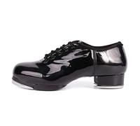 HROYL Tip Tap Uomo Donna & Uomo Tip Tap Shoes Tip Tap Donna Scarpe da Tip Tap Donna Scarpe da Tip Tap Uomo,CL2,Nero-3.5,EU39