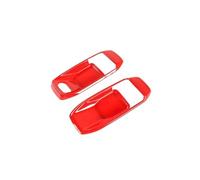 HRQCTIM Auto Porta Maniglia Interna Ciotola Decorazione Dell'autoadesivo Della Copertura Trim Per Jeep Per Wrangler JL Per Gladiator JT 2018 2019-2023 (Red-2Doors)