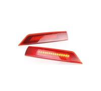 HRQCTIM Luce di Stop Montata in Alto per F&ORD per Transit/Tourneo/Custom 2012-2021 2 Pezzi Lente fumé/Rossa Terza Luce di Stop Luci Terzo Stop Auto(2pcs LED Red Lens)