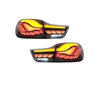 HRQCTIM Luce Posteriore Fanali Posteriori A LED A Forma di Squame di Drago per B&MW Serie 4 F32 F36 F82 F83 M4 GTS 425i 430i 2013-2020 Ricambi Auto(Smoke One Set)