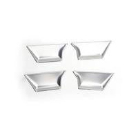 HRQCTIM Per A6 C6 Accessori Auto Stile Auto Maniglia Interna Della Porta Coperture Del Telaio Decorazione Degli Adesivi Della Ciotola Della Porta (Argento)