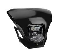 HRQCTIM per CRF 125 250 450L 450RL CR XR Faro Anteriore per Moto Luce Diurna A LED con Fascio Abbagliante/anabbagliante Faro per Moto da Cross Fari Anteriori per Moto(Black)