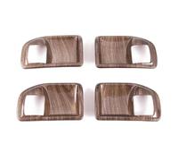 HRQCTIM Per Jeep Per Wrangler JK 2011-2017 4 Porte Car Interior Door Handle Bowl Decorazione Cover Trim Adesivi (Wood)