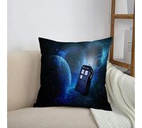 HRRASFAZF Cuscino di divano cuscino decorazione cuscino abitazione camera da letto Copertura quadrata decorativa,Stampa artistica con tema Doctor Who nello spazio cinematografico,50x50 cm
