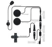 HRS 502S Kit Casco moto cuffia con mic. ad archetto e ptt per Icom, Midland, Sta