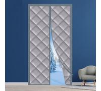 HRSMTY Isolamento Termico Tenda Magnetica per Porte, Inverno Tenda Termica Isolante Freddo Antivento per Porte, in Oxford Termico per Porte Finestre Copertura Chiusura con Magneti