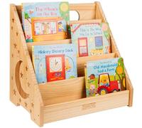 Hrssnsk Montessori - Libreria per bambini da 1 a 3 anni, compatta, in legno, con apertura frontale, organizer per libri di facile accesso, per asilo, stanza dei giochi o camera da letto