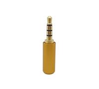 HRTUFN MIUYTRN 2/5/10 Pezzi 3,5 mm 3/4 Poli Spina Maschio Stereo connettore Audio Adattatore Jack for Cuffie Auricolari da 3,5 mm Placcato Oro for Riparazione cuicui(4P Orange,10Pcs)