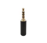 HRTUFN MIUYTRN 2/5/10 Pezzi 3,5 mm 3/4 Poli Spina Maschio Stereo connettore Audio Adattatore Jack for Cuffie Auricolari da 3,5 mm Placcato Oro for Riparazione cuicui(4P Black,5Pcs)