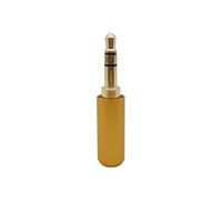 HRTUFN MIUYTRN 2/5/10 Pezzi 3,5 mm 3/4 Poli Spina Maschio Stereo connettore Audio Adattatore Jack for Cuffie Auricolari da 3,5 mm Placcato Oro for Riparazione cuicui(3P Orange,5Pcs)
