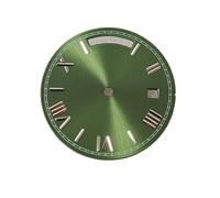 HRTUFN WCC00816 Quadrante dell'orologio da 30,8 mm con scala numerica romana e quadrante della data settimana, accessorio for la modifica for movimento 8285(Verde)