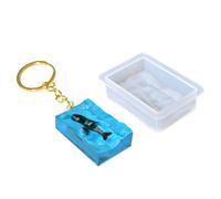 Hrtyvhin Accessorio per stampo in silicone flessibile multiuso Deeps per creazione artistica e creazione regali memorabili con stampo quadrato in resina epossidica