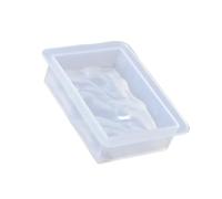 Hrtyvhin Accessorio per stampo in silicone flessibile multiuso Deeps per creazione artistica e creazione regali memorabili con stampo quadrato in resina epossidica