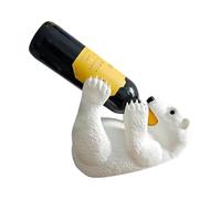 Hrtyvhin Adorabile portabottiglie a forma di orso per vino e decorazione, pratica plastica, perfetto per il piano di lavoro e le feste a casa, elegante portabottiglie a forma di orso