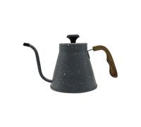 Hrtyvhin Bollitore da caffè in acciaio inox con indicatore di temperatura, 1,2 l, portatili, per casa e caffè, per preparare caldaie a collo di cigno