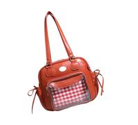 Hrtyvhin Borsa sotto le ascelle trasparente in stile giapponese adorabile, costruzione pratica con comoda tracolla per abbigliamento casual, borsa per ragazze dolci