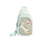 Hrtyvhin Borsa trasparente convertibile Slings, Itabag Slings Anime Display Borsa, zaino da viaggio per donne e ragazze, regalo, borsa a tracolla trasformabile zaino a spalla, verde, packet, Mass