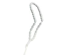 Hrtyvhin Braccialetto ovale versatile con perle di preghiera, 33 perle lisce e delicate sulla pelle, per la creazione di gioielli e decorazioni per la casa, in acrilico Muzannu, Taglia unica, come