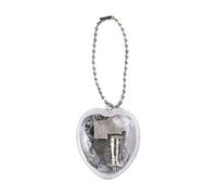 Hrtyvhin Carillon a forma di cuore in filigrana con custodia trasparente come decorazione da appendere per le donne che amano le scatole in miniatura e gli oggetti da collezione, trasparente, Taglia