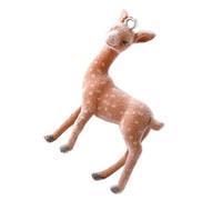 Hrtyvhin Ciondolo a forma di cervo maculato, gioiello a forma di alce di Natale, fascino alla moda, accessorio ispirato alla natura, regalo per gli amanti della fauna selvatica, elegante ciondolo per