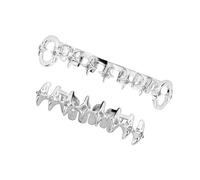 Hrtyvhin Copridenti in rame qualità con ritagli artistici a forma stella, leggeri da 10 g, comodi da indossare tutto giorno Accessori per sorrisi da viaggio