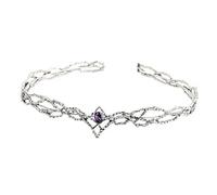 Hrtyvhin Corone di re elfiche alla moda con eleganti diamanti di dimensione regolabile eleganti disegni per feste e decorazioni di matrimoni