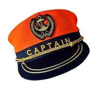 Hrtyvhin Costume di Halloween, cappello da marinaio, cotone, design classico ricamato, adatto per la maggior parte degli adulti, giochi di ruolo, accessori fotografici, abbigliamento quotidiano