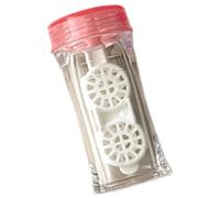 Hrtyvhin Custodia a contatto con lenti a prova di polvere, contatti, contenitore per obiettivi, custodia di bellezza portatile per casa ed esterni, rosso