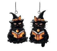 Hrtyvhin Decorazioni autoadesive in Acrilico Acrilico per Appendere Le finestre Halloween per la casa, Feste, Negozi, zucche spettrali, Ornamenti per Pipistrelli, Ornamenti per finestre Halloween