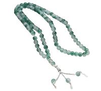 Hrtyvhin Elegante braccialetto di perle bicolore in agata artificiale con 99 perle lisce lucidate per un uso confortevole tutto il giorno, accessori di perle per occasioni formali, Einheitsgröße, come