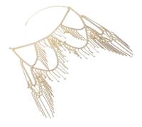 Hrtyvhin Gioielli per corpo con catena a tracolla con frange multistrato con per le donne Accessori per matrimoni per feste Gioielli per corpo da festival