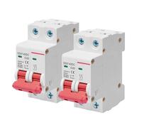 Hrtyvhin Interruttore circuito ad azione rapida 2P 6kA DIN di montaggio 1000 V ad alta corrente per dispositivi elettrici moderni, DIN