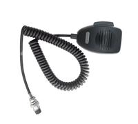 Hrtyvhin Microfono per altoparlanti portatili con clip da spalla ergonomica con design antiscivolo per sistemi comunicazione industriale Microfono per comunicazioni schermatura