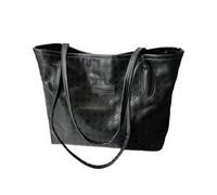Hrtyvhin Moderna borsa da lavoro in PU da donna, borsa a tracolla per computer portatile e design staccabile, borsa impermeabile in PU da donna, Nero , Einheitsgröße