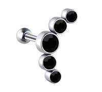Hrtyvhin Orecchino a bottone moderno per piercing trago in acciaio inossidabile Gioielli per corpo in ceco per l ' uso quotidiano Accessori unici Orecchino punk rock