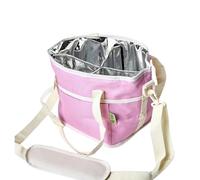 Hrtyvhin Portabevande per auto a 4 scomparti a prova perdite con divisori rimovibili per bottiglie e Borsa per bevande in più colori Borsa per bevande formato famiglia