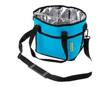 Hrtyvhin Portabevande per auto a 4 scomparti a prova perdite con divisori rimovibili per bottiglie e Borsa per bevande in più colori Borsa per bevande formato famiglia