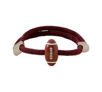 Hrtyvhin Simple Styles Milans - Bracciale in corda da 4 mm, lunghezza regolabile e rugby, accessori per feste, abbigliamento elegante, gioielli da uomo alla moda, Einheitsgröße, come descritto