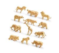Hrtyvhin Statistiche realistiche sugli animali per l ' apprendimento dei bambini e la decorazione d ' interni Modelli permanenti in PVC con molteplici specie animali selvatici Collezione piccole
