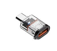 Hrtyvhin Supporto convertitore adattatore tipo C Trasferimento dati 10 Gbps Ricarica 120 W USB C maschio a USB 3.2 femmina Funzione portatile