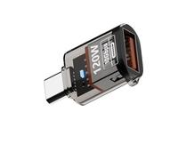 Hrtyvhin Supporto convertitore adattatore tipo C Trasferimento dati 10 Gbps Ricarica 120 W USB C maschio a USB 3.2 femmina Funzione portatile