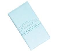 Hrtyvhin Supporto per l'immatricolazione e l'assicurazione auto, porta documenti, organizer per vano portaoggetti, vano portaoggetti, azzurro