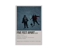 HRUERYWRBTT 6 poster del film Five Feet Apart, decorazione artistica da parete su tela, stile vintage, decorazione per soggiorno, camera da letto, 40 x 60 cm, senza cornice