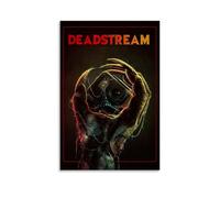 HRUERYWRBTT Deadstream - Poster estetico da parete su tela, stile vintage, decorazione per soggiorno, camera da letto, 50 x 75 cm, senza cornice