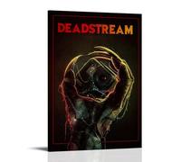 HRUERYWRBTT Deadstream - Poster estetico da parete su tela, stile vintage, decorazione per soggiorno, camera da letto, 30 x 45 cm, con cornice